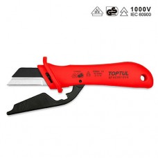 Нож для снятия изоляции с пяткой TOPTUL 1000V VDE SFAC5018V4 - СКИДКИ и КЭШ БЭК